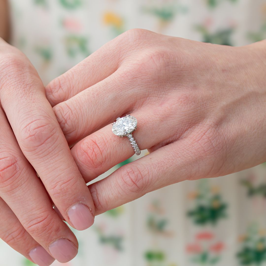 oval engagement ring