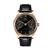 42.4mm Portugieser Automatic with Black Dial in 18K 5N Gold, Bracelet