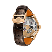 44.4mm Portugieser Perpetual Calendar with Silver Dial in 18K Armor Gold, Strap