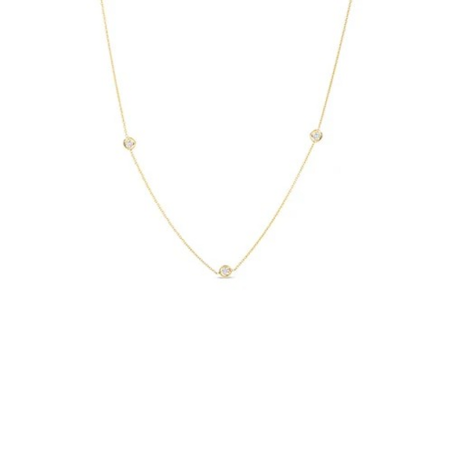 Diamonds by the Inch Diamond Station Necklace in 18K Yellow Gold, 18in