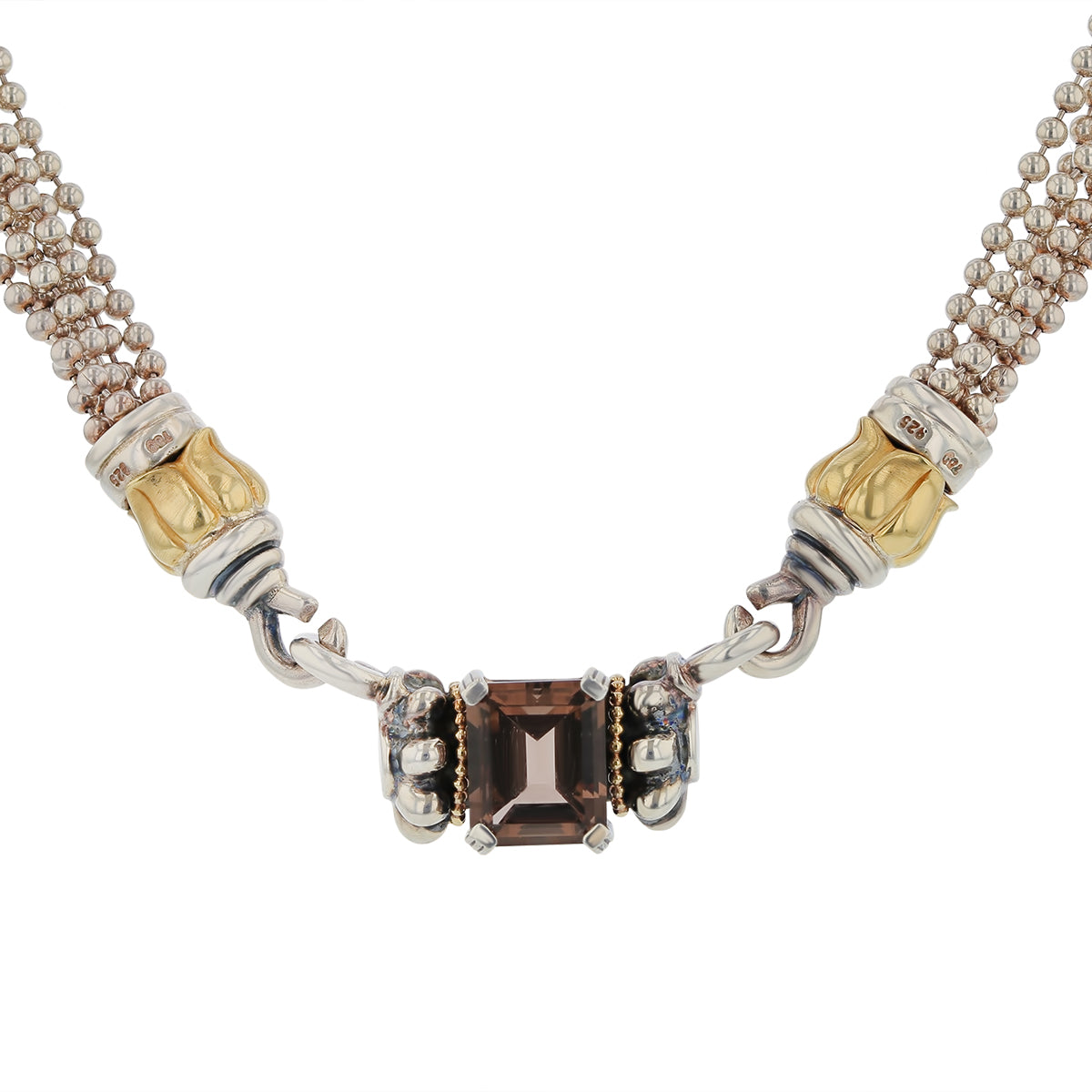 LAGOS Jewelry　ラゴス　Caviar　18Kヴィンテージブレスレット Lagos Caviar Enso 18k Yellow Gold Silver Diamond Double