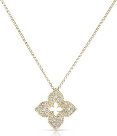 Venetian Princess 0.30ct Diamond Necklace in 18K Yellow Gold, 17in
