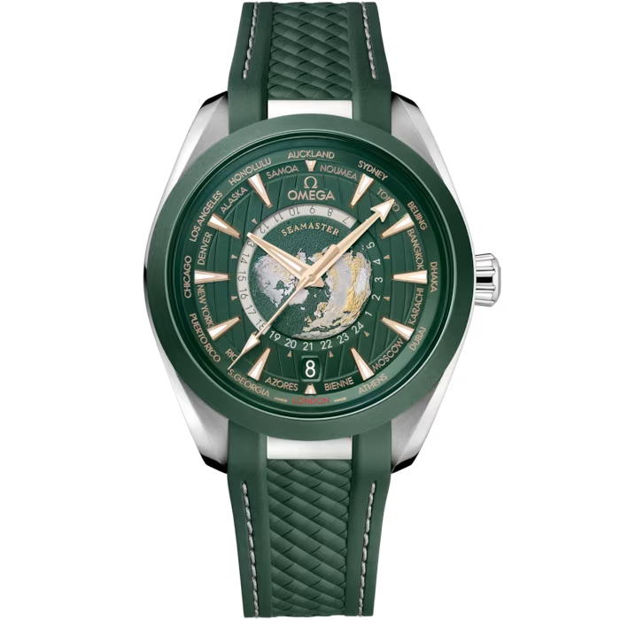 43mm Seamaster Aqua Terra Sun-Brushed Green Dial Watch