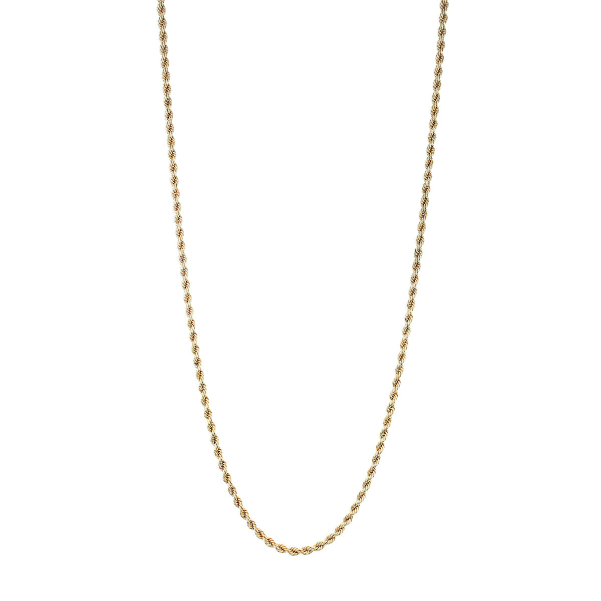 28 Inch 14K Yellow Gold 3.2mm Rope Chain Schiffman s Jewelers