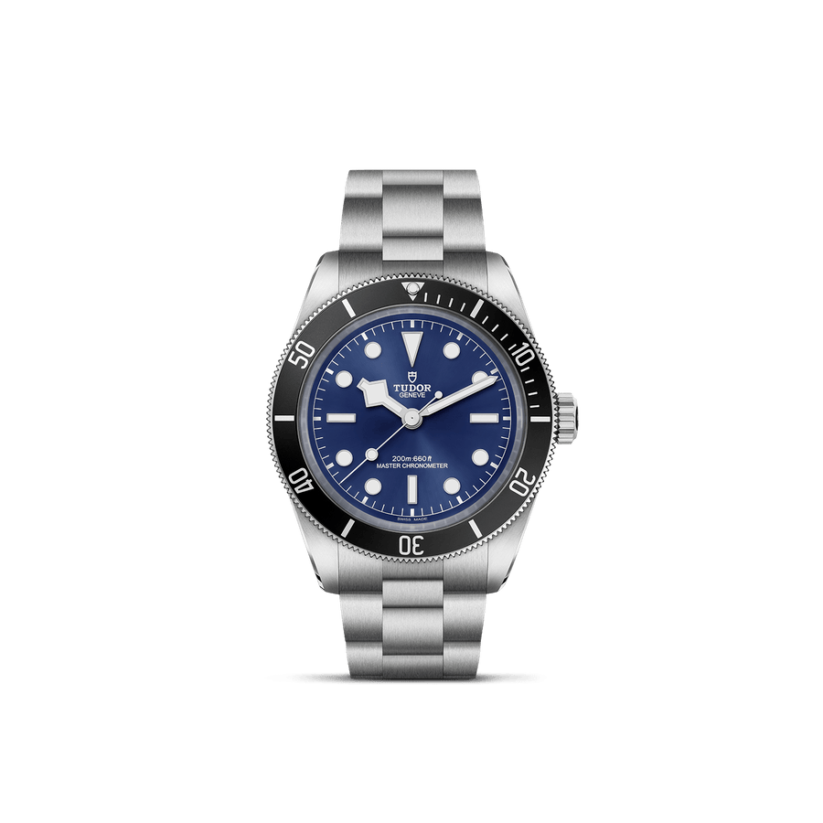 43mm Black Bay 68 Watch with Blue Dial in Stainless Steel, Bracelet