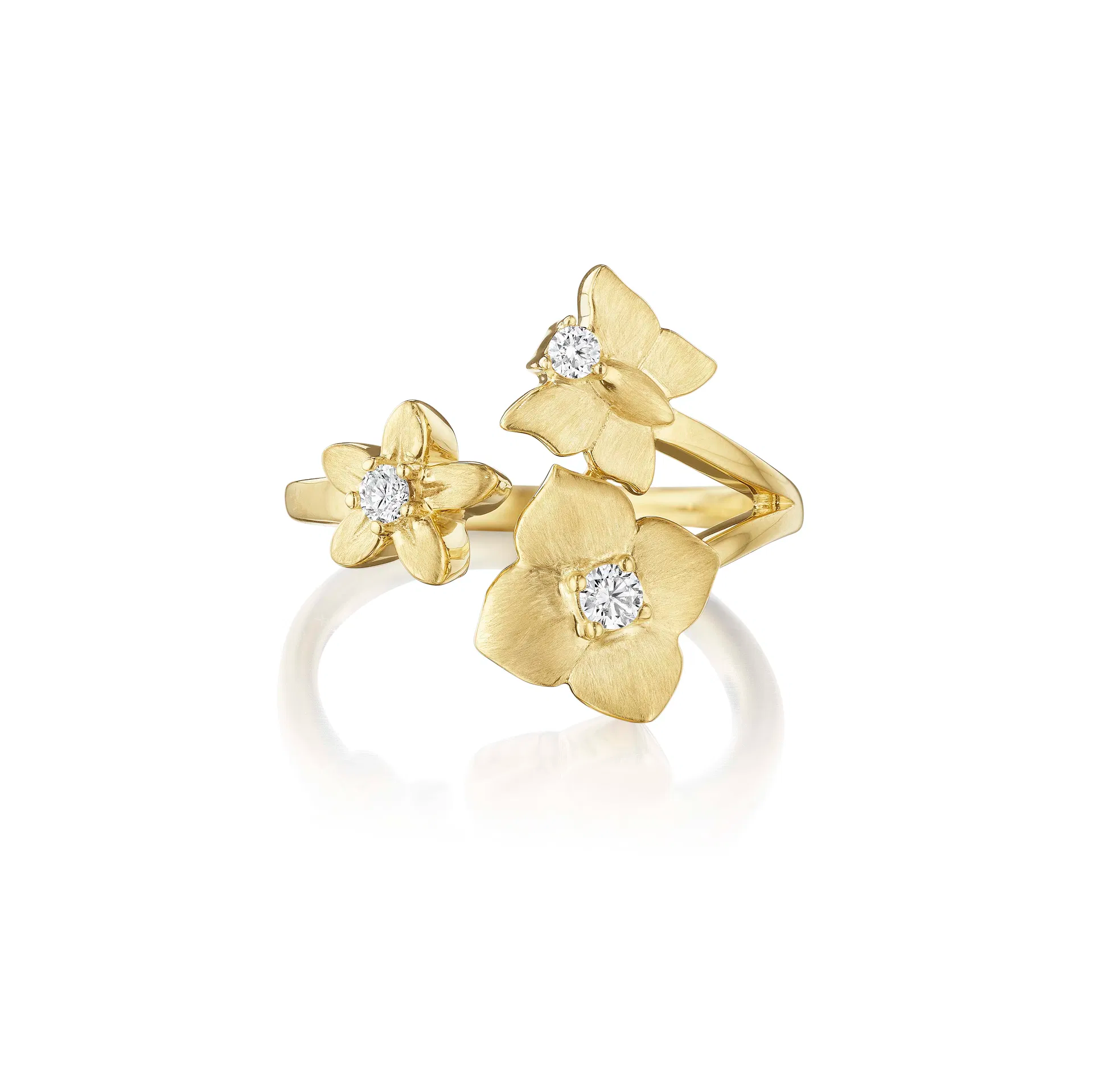 Petite Penny 0.13ct Diamond Enchanted Garden Wrap Ring in 18K
