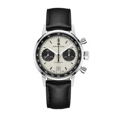 40mm American Classic Intra-Matic Auto Chrono Watch with White Dial in Stainless Steel, Strap
