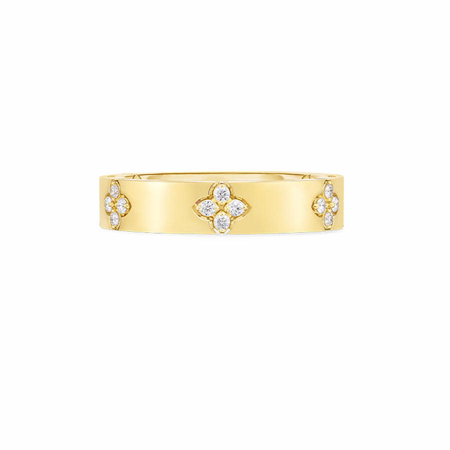 Love in Verona Diamond Ring in 18K Yellow Gold, Size 6.5