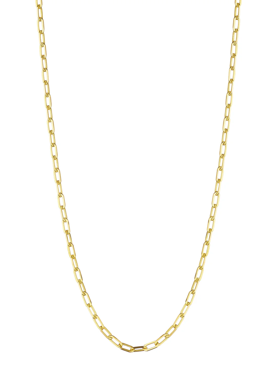 Flat Link Chain in 18K Yellow Gold, 18in