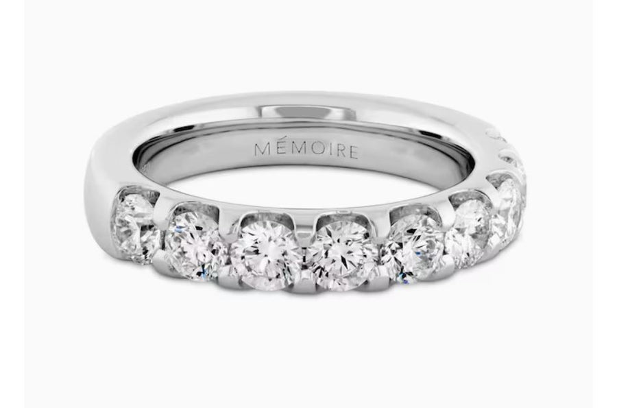 Odessa 1.50-1.58ct Diamond 9-Stone Band in Platinum, Size 6.5