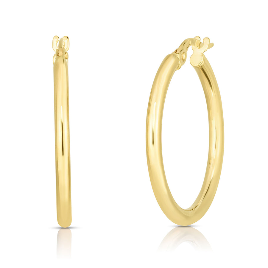 Hoop Earrings in 18K Yellow Gold, Small
