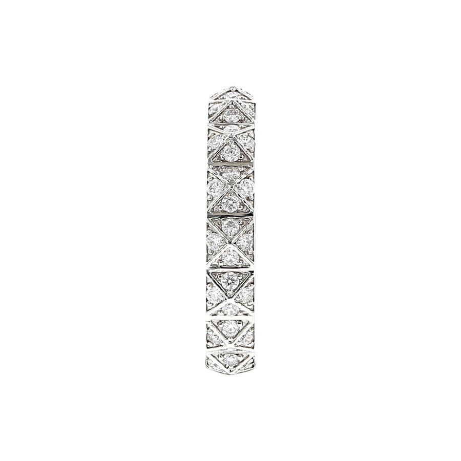 18K White Gold Obelisco Diamond Ring
