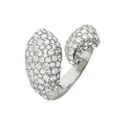 Perseverance Fish Pave Sapphire Sterling Silver Ring