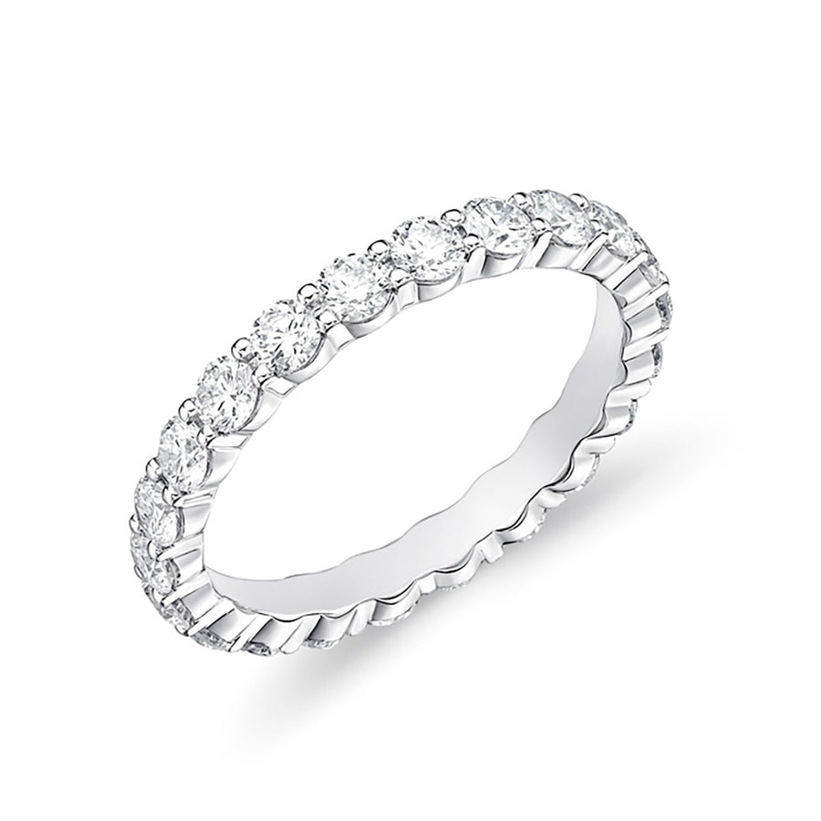 Diamond Petite Prong Eternity Band in Platinum, Size 6.5