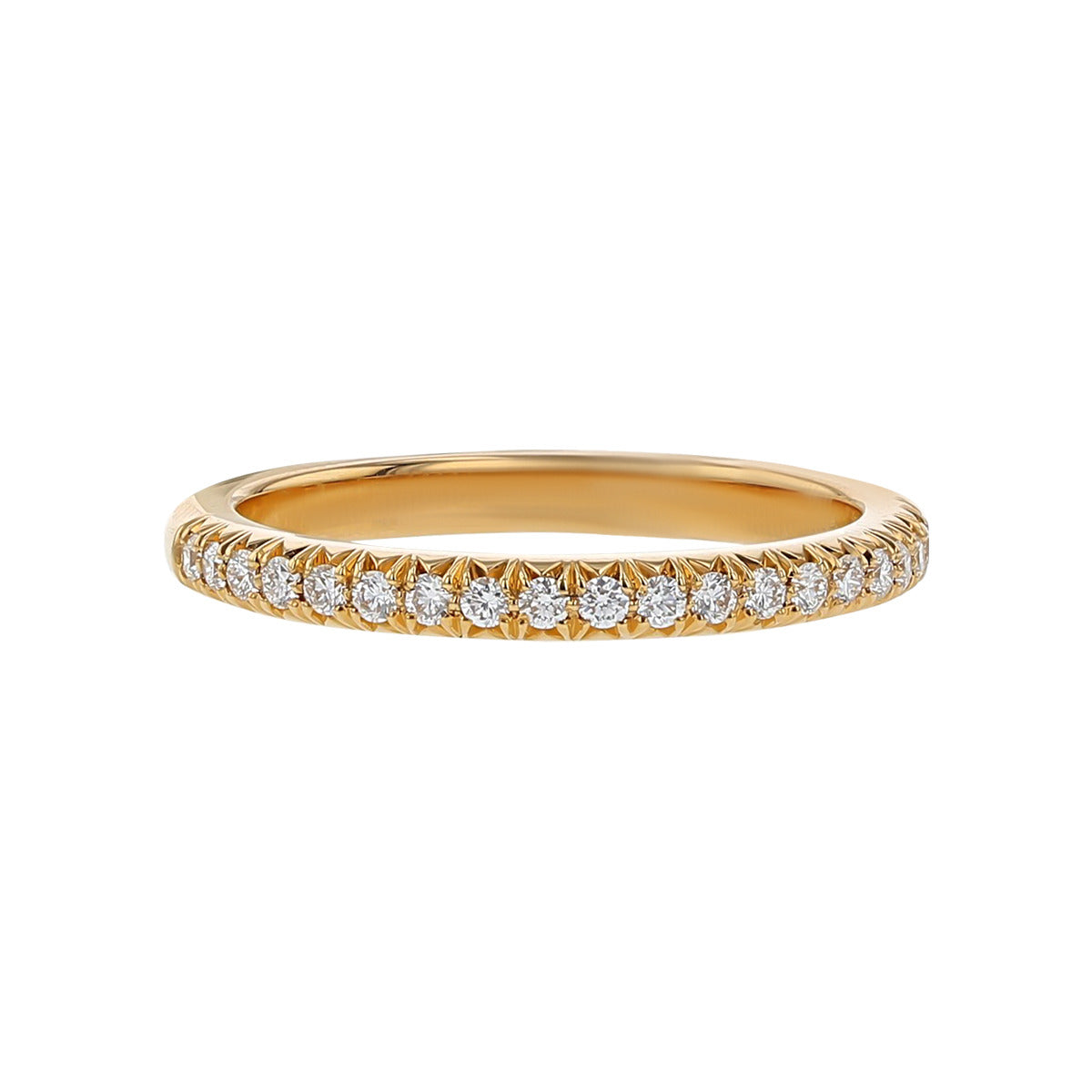 20K Rose Gold Diamond Wedding Band Schiffman's Jewelers
