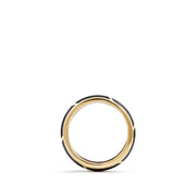 Forged Carbon Band with 18K Gold, 6mm