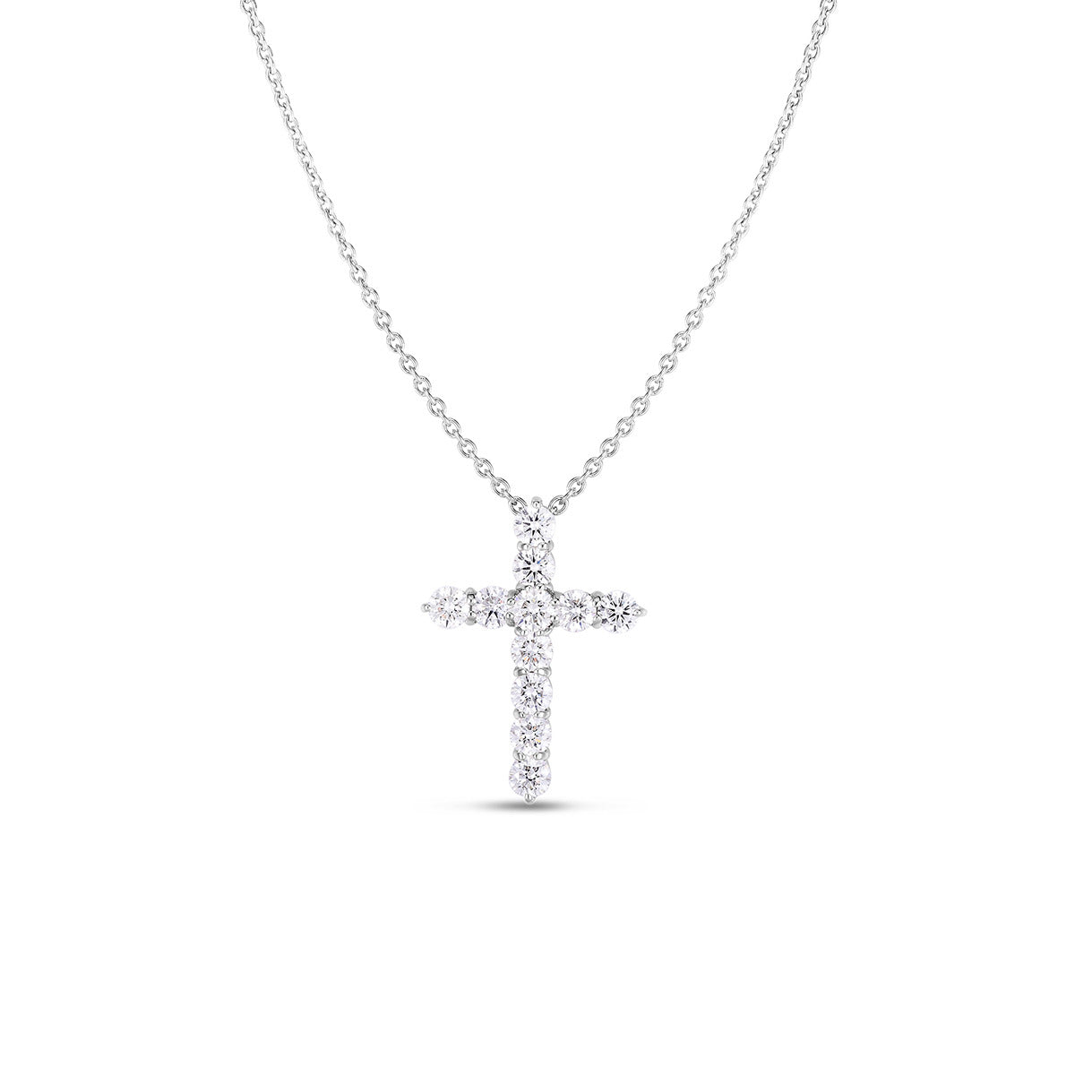 18K WHITE GOLD TINY TREASURES DIAMOND LOCK NECKLACE