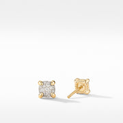 Petite Chatelaine Stud Earrings in 18K Yellow Gold with Diamonds