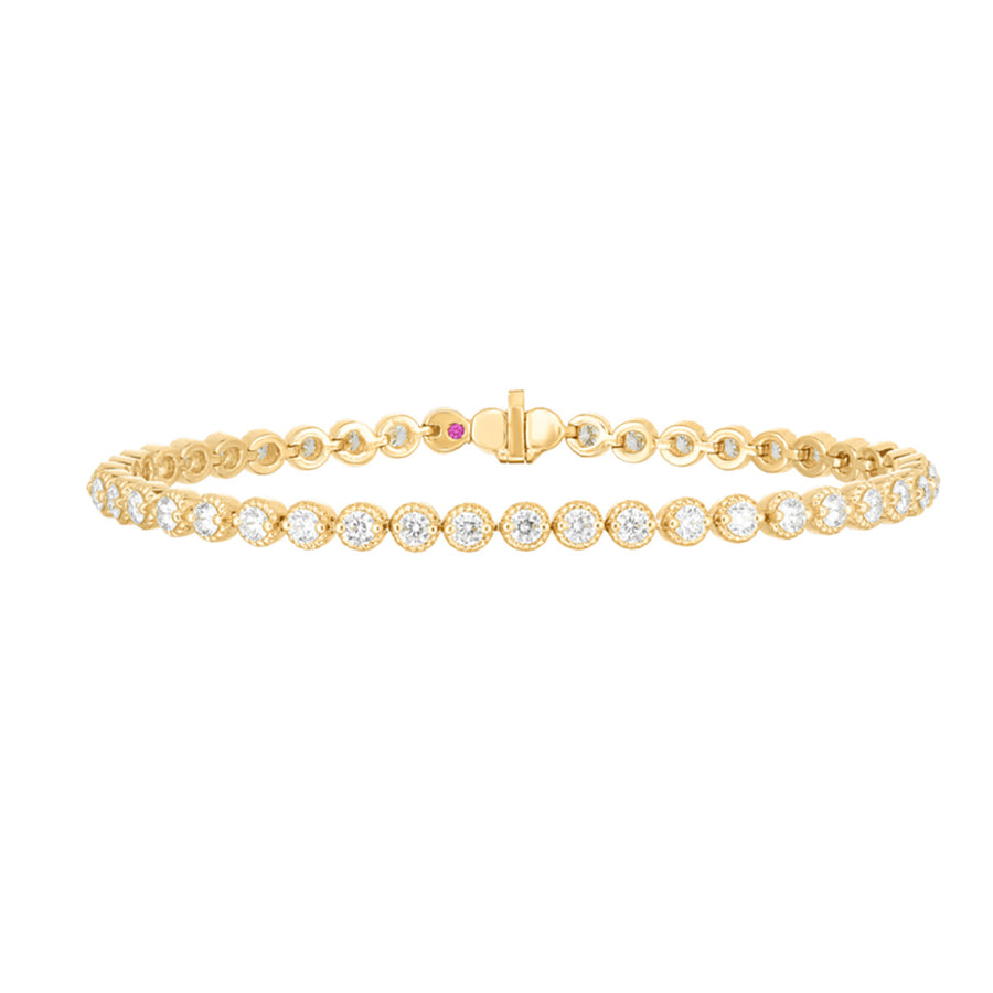 18K Yellow Gold Florentine Flexible Bracelet