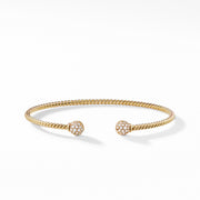 Petite Solari Bead Bracelet with Diamonds in 18K Gold