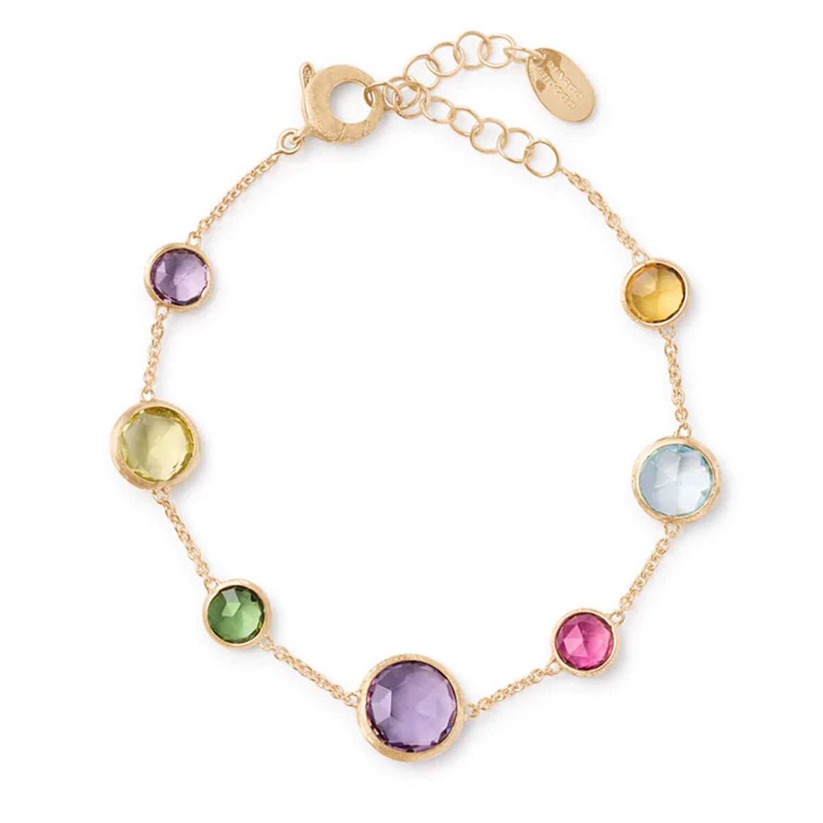 Yellow gold gemstone on sale bracelet