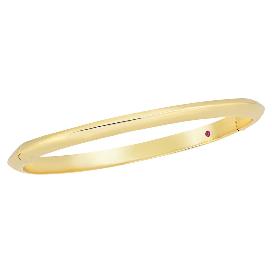 18K Yellow Gold Knife Edge Bangle