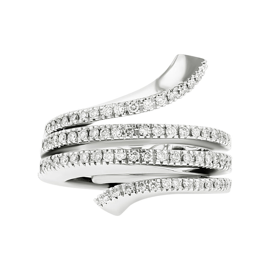 Damiani 18K White Gold Diamond Eden Ring