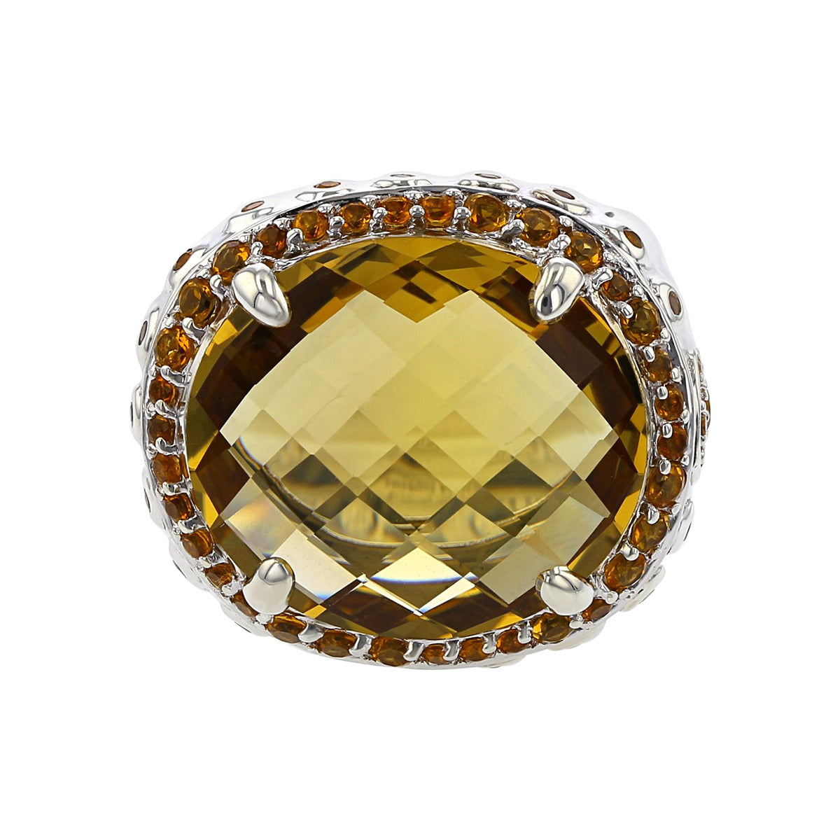 John Hardy Citrine Batu Bamboo Cocktail Ring Schiffman's Jewelers