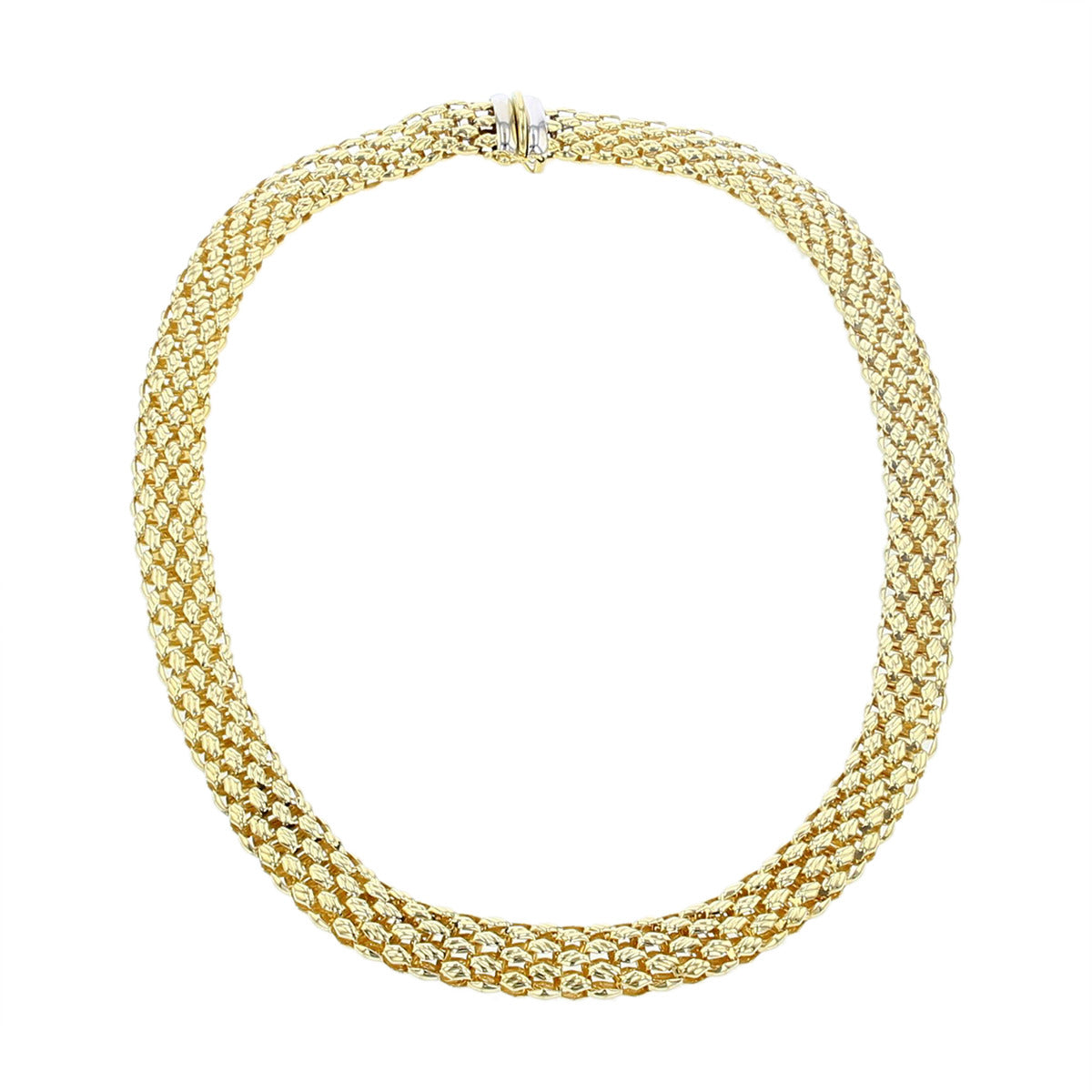 14kt Yellow Gold Mesh Necklace