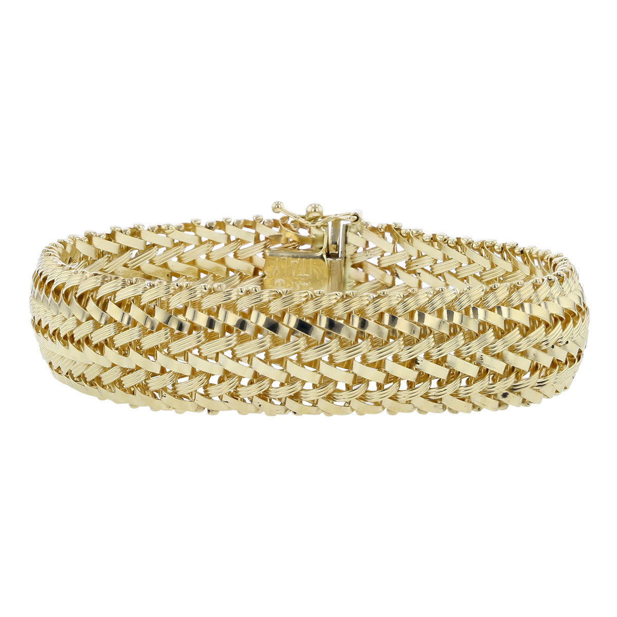 14K Yellow Gold 14.7mm Bracelet