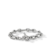 Cushion Link Bracelet with Blue Sapphires
