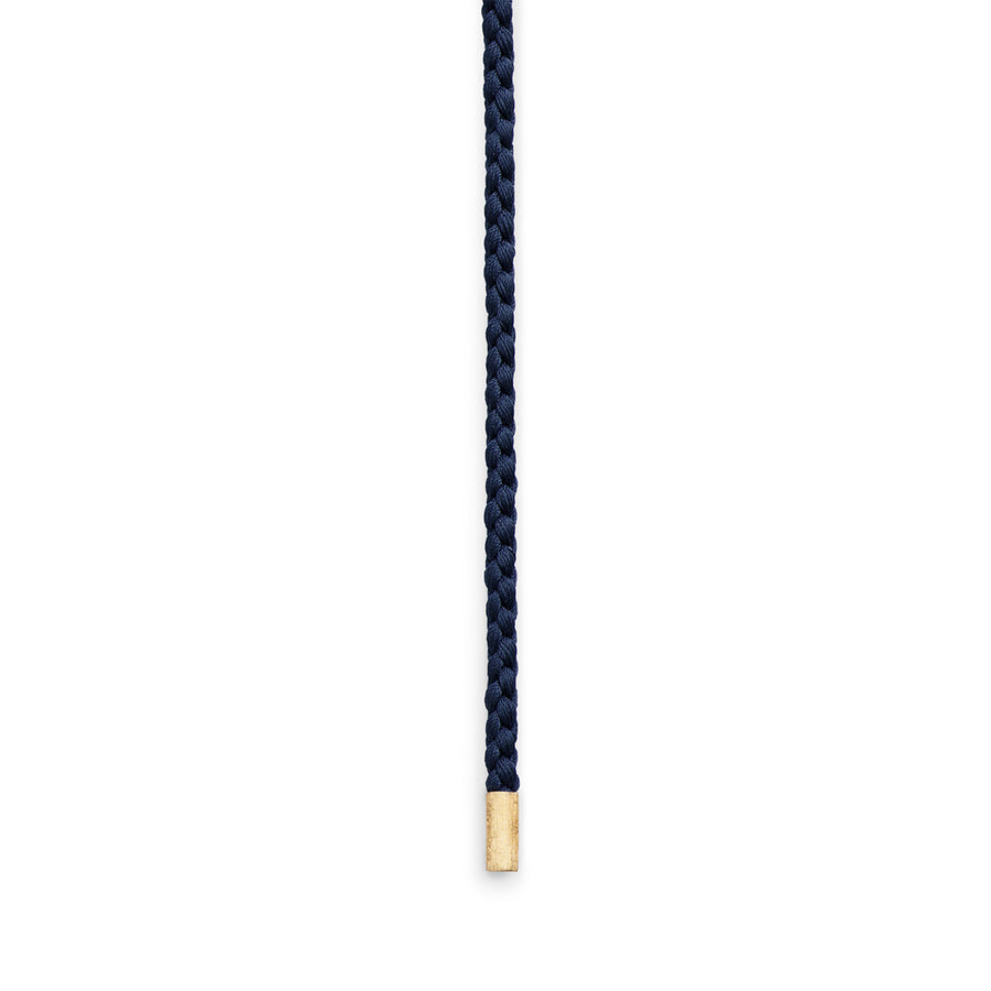 Twisted Blue Mokuba Silk String Necklace
