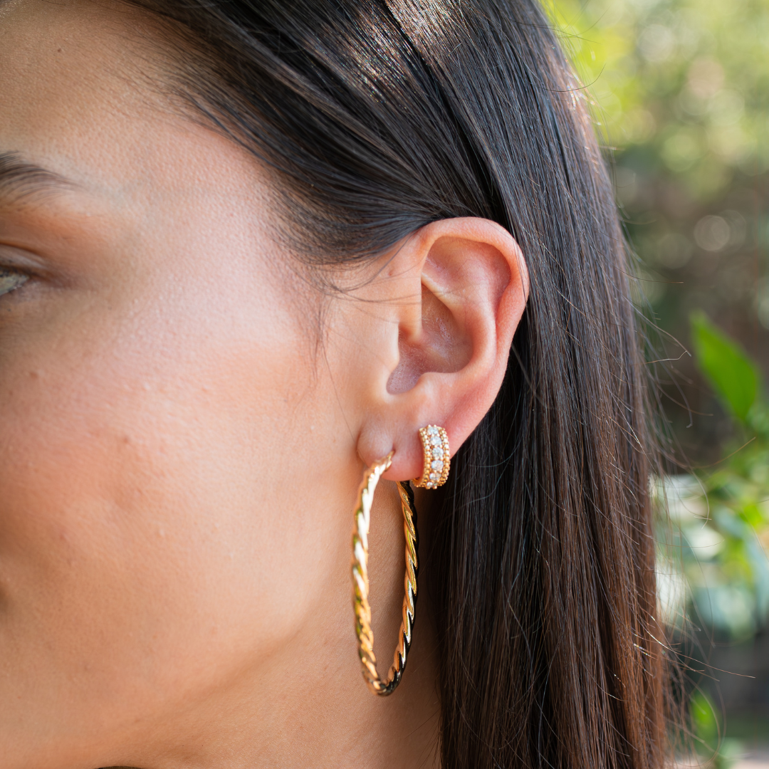 Gold Hoop Earrings Stack