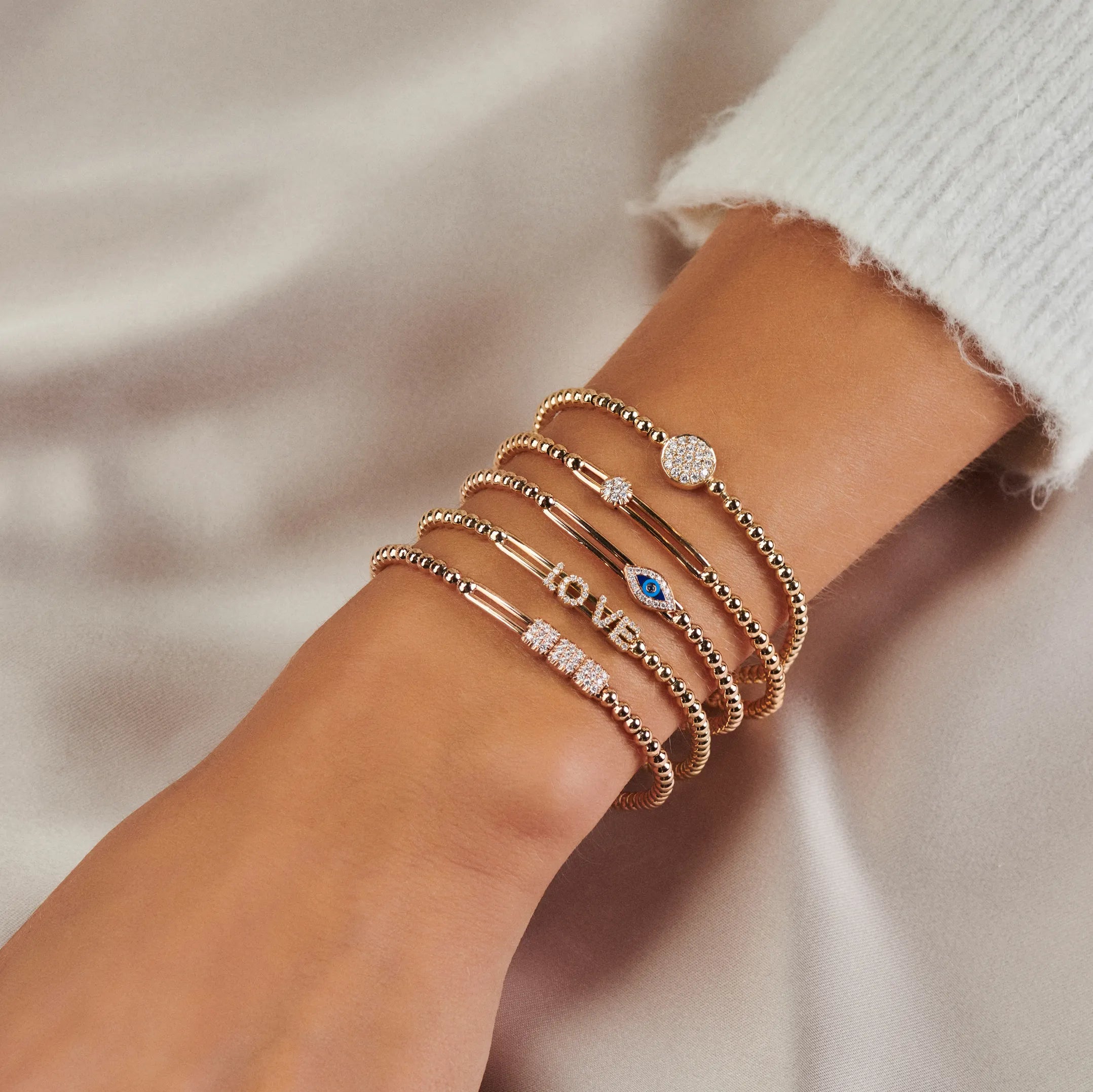 ladies gold bracelets