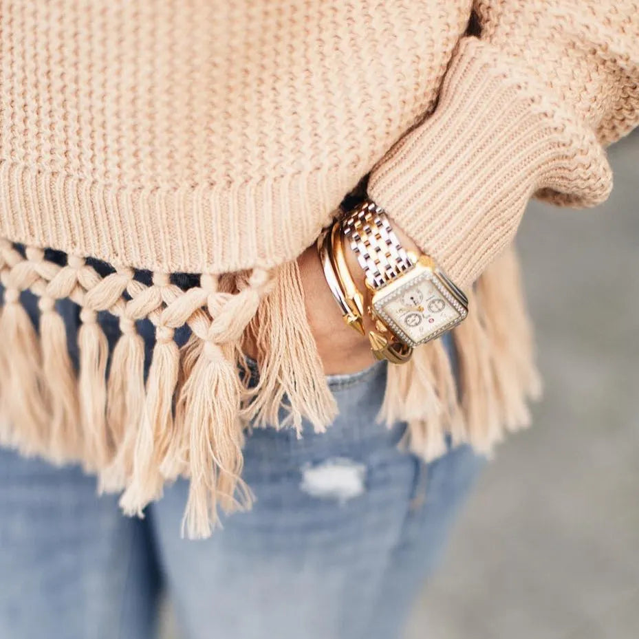 How to Wear Bracelets with All Your Fall Sweaters