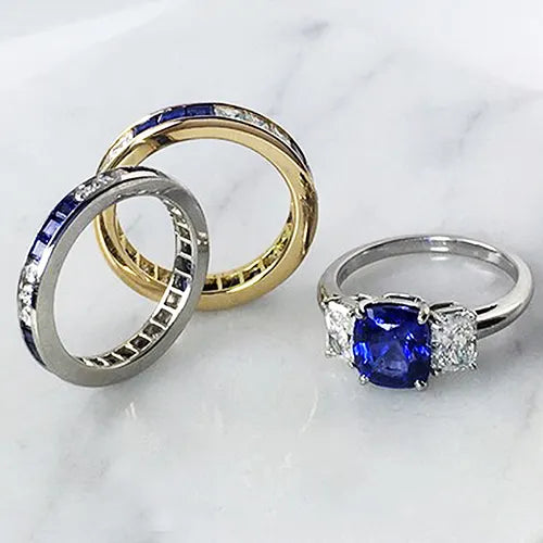 For Couples Who Dare to Be Different: Colored Stone Engagement Rings