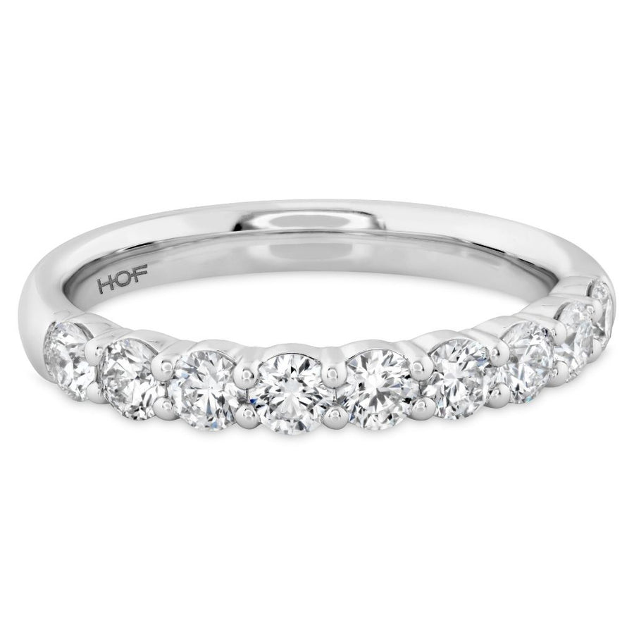 0.41-0.55ct Diamond Signature 5-Stone Band in Platinum, Size 6.5