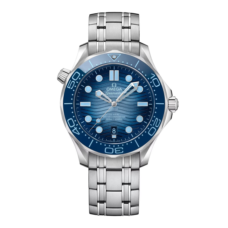 42mm Seamaster Diver 300M Watch with Blue Dial in Stainless Steel, Bracelet