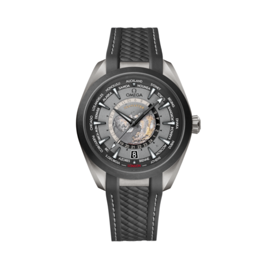 43mm Seamaster Aqua Terra 150M Watch with Grey Dial in Titanium, Strap