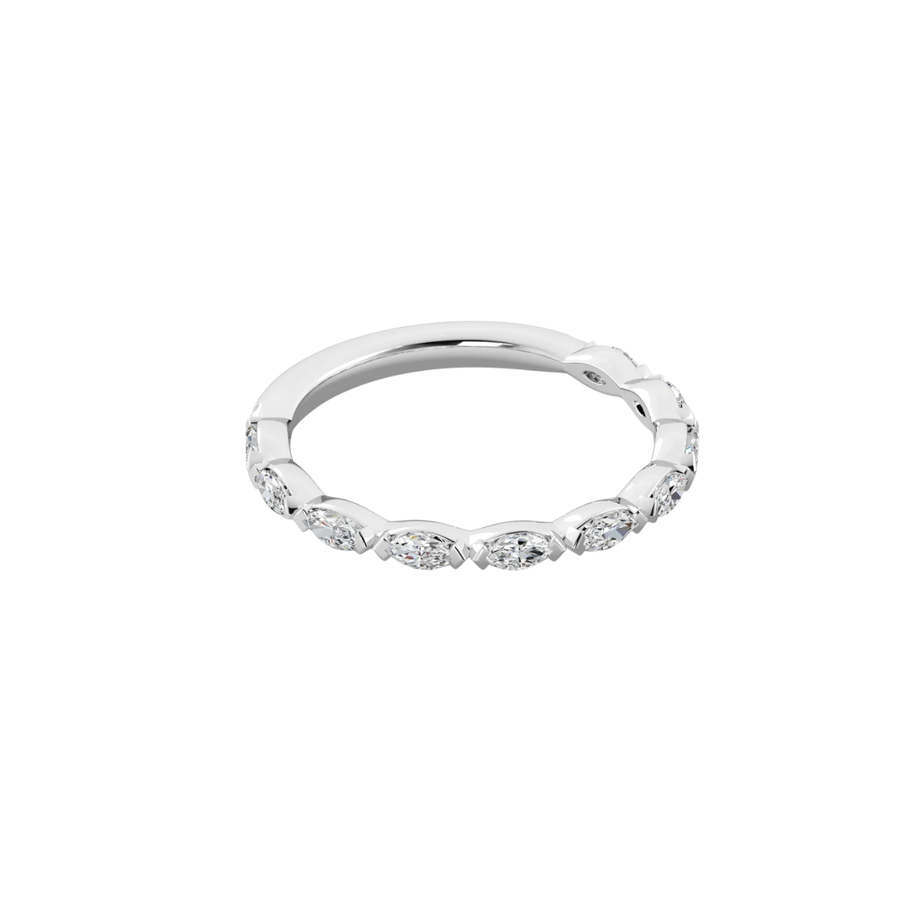 0.47ct Diamond East West Marquise Band in Platinum
