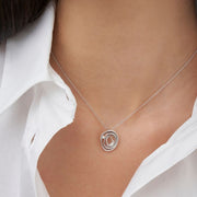 Annamaria Cammilli-Dune-Diamond Circle Pendant-GPE2442W-at Schiffman’s Jewelers