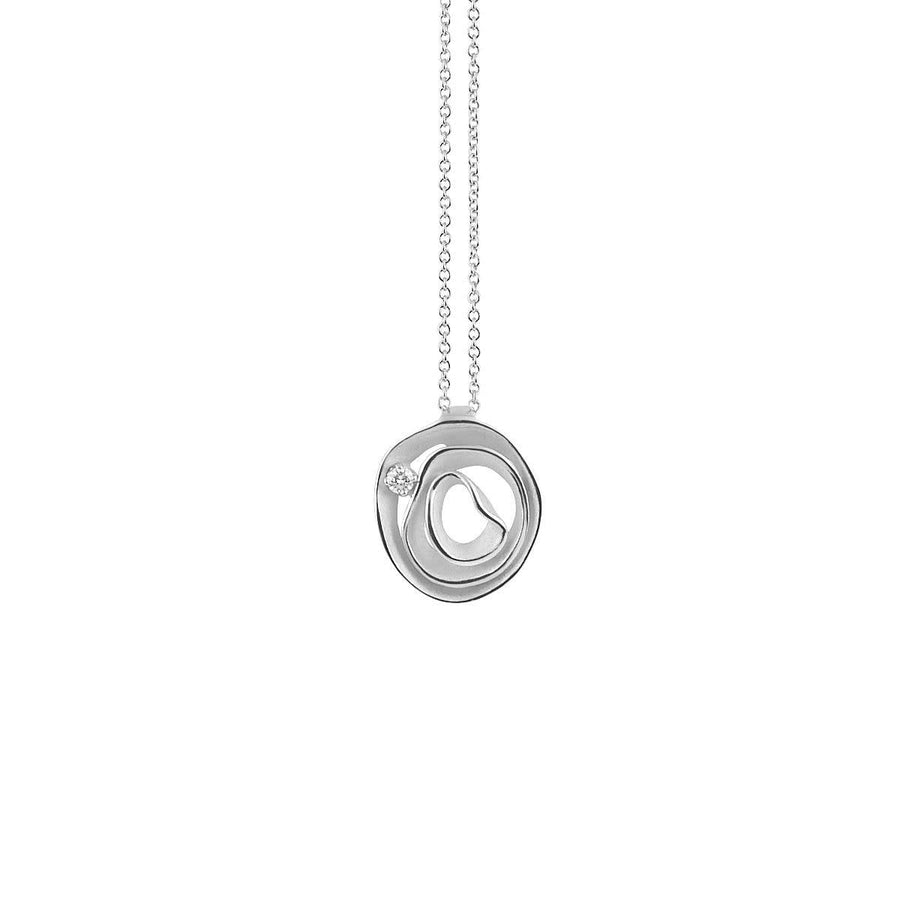 Annamaria Cammilli-Dune-Diamond Circle Pendant-GPE2442W-at Schiffman’s Jewelers