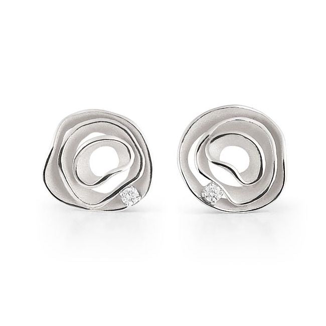 Annamaria Cammilli-Dune-Diamond Stud Earrings-GOR2443W-at Schiffman’s Jewelers