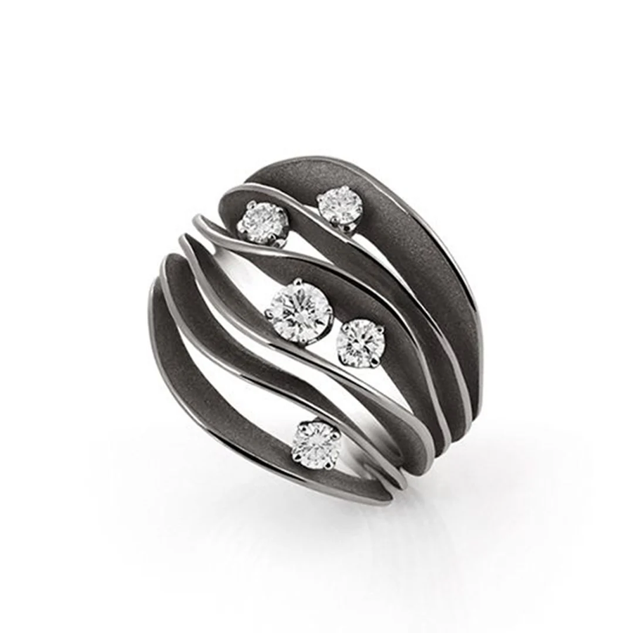 Annamaria Cammilli-Dune Precious-Diamond Ring-GAN3131E-at Schiffman’s Jewelers