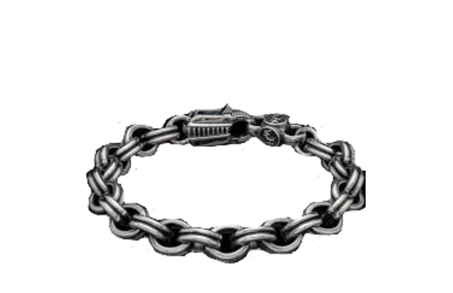 BR30 Crete Link Bracelet in Sterling Silver, Medium
