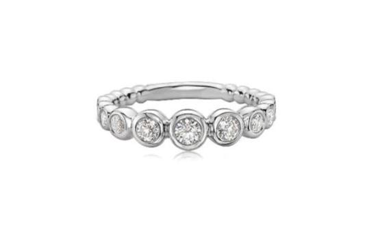 Charles Krypell-diamond-bubble-tapered-ring-3_9429_WD-210000493197-at Schiffman's Jewelers