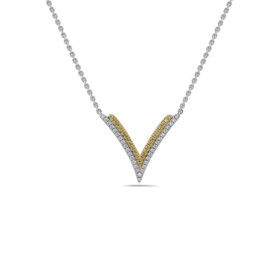 Charles Krypell Precious Pastel Diamond-and- Fancy Yellow Diamond Necklace-4_9375_TTYD-210000493186-at Schiffman's Jewelers