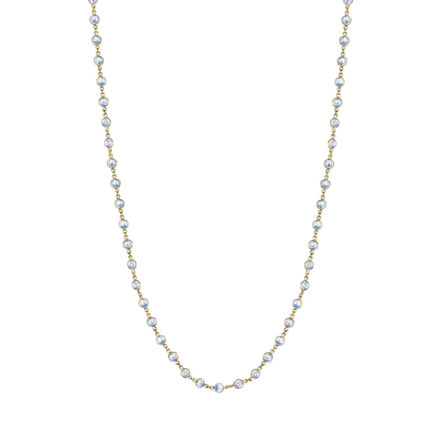 Moonstone Necklace in 18K Yellow Gold, 34in