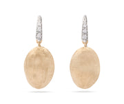 Siviglia 0.05Ct Diamond Extra Large Bead Drop Earrings in 18k Yellow Gold