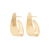 Lunaria Medium Graduated Hoops in 18k Yellow Gold